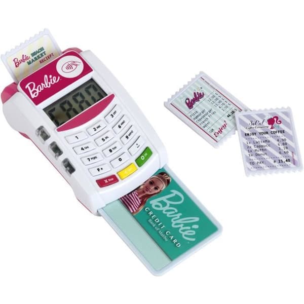 Barbie Elektronisk Betalterminal - KLEIN - 7335 - Med tillbehör - Från 3 år