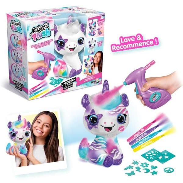 CANAL TOYS - Style 4 ever - Min plysch enhörning att anpassa - Spray Art plysch - OFG 228
