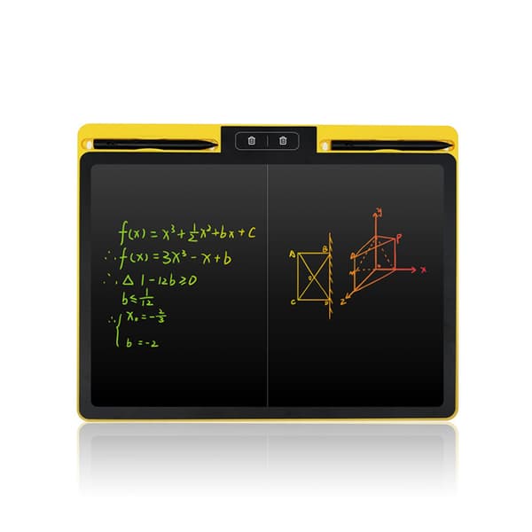 Batteridrevet Split Screen Digital skrive- og tegnetablet - Gul