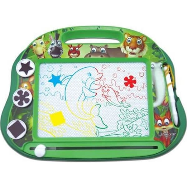 Magic slate Animals A5-format med magnetiska tillbehör för färgteckning - LEXIBOOK