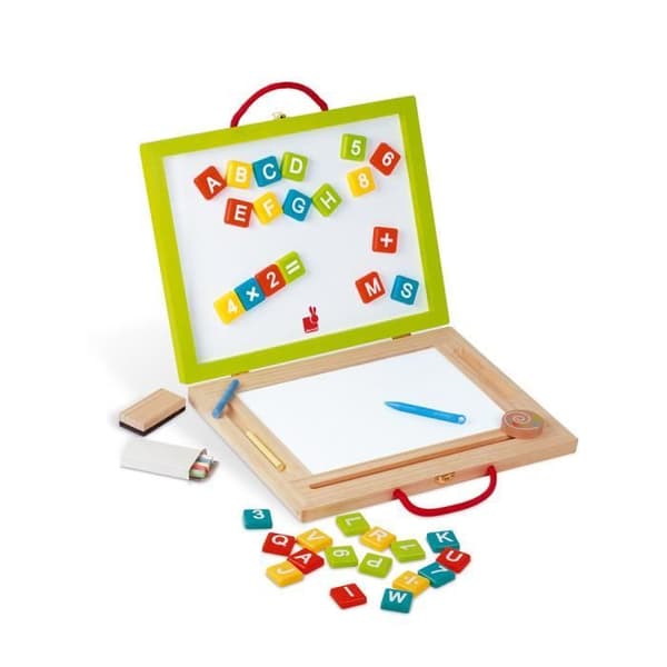 4 i 1 Magic Board - JANOD - från 3 år och uppåt - Trä - 42 magnetiska bokstäver och siffror