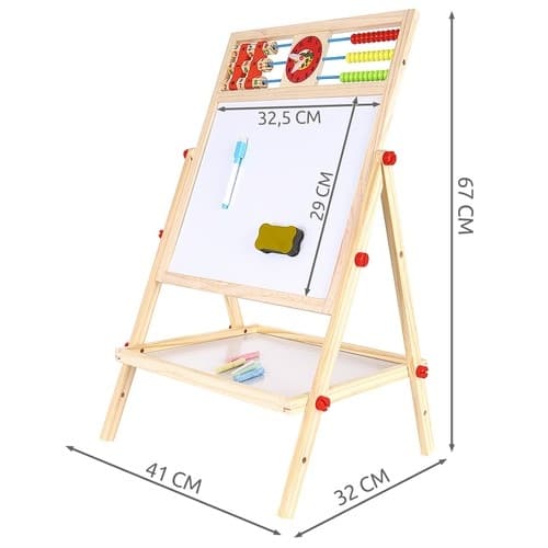 Whiteboard/Tavle for Barn – Dobbelsidig