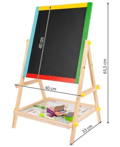 Whiteboard/Blackboard Tavle for Barn - Tosidig