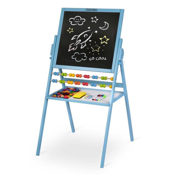 Ricokids magnetisk pladespiller kridttavle - blå