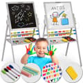 Pikkukuva 1 / 6: Ricokids magneettinen levysoitin liitutaulu - harmaa