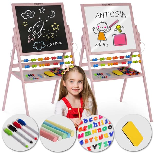 Ricokids magnetisk pladespiller tavle - pink