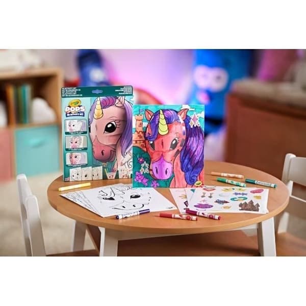 Creative - CRAYOLA - POPS 3D Mystical - Lätt att göra 3D-ritningar! 6 åringar
