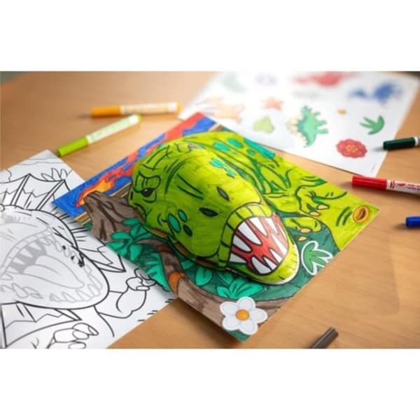 Creative - CRAYOLA - POPS 3D Dinosaurs - Fantastiska 3D dinosaurieteckningar! 6 åringar