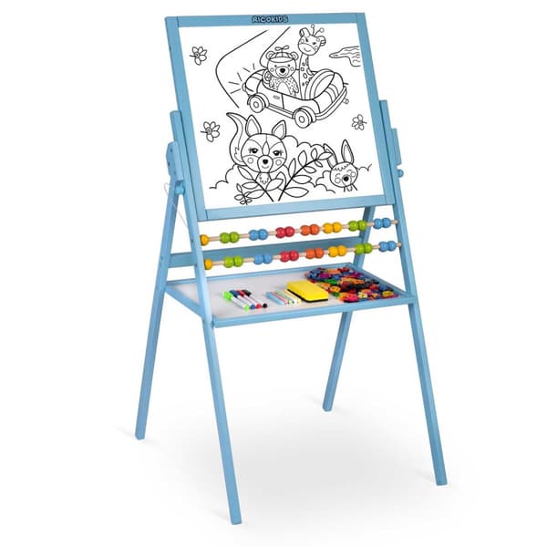 Ricokids magnetisk tavle roterende - blå