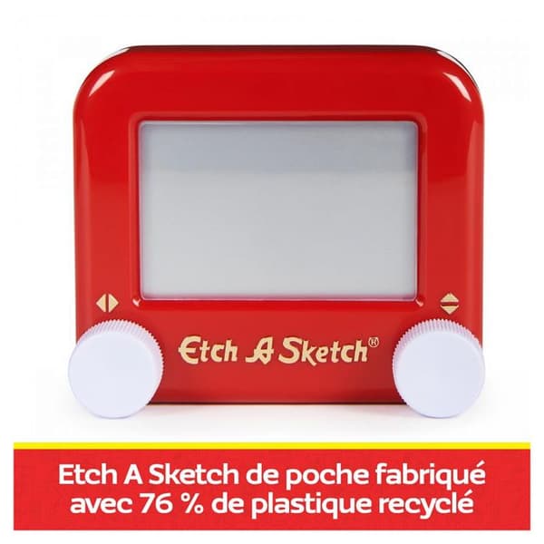Etch A Sketch - Etch A Sketch Återvinningsbar version - Skapa ritningar från 3 år - Röd - Blandat