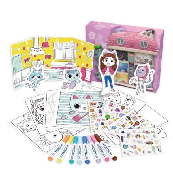 Färgläggning - CRAYOLA - Color Wonder Activity Kit Gabby's Dollhouse - Färgglad aktivitetslåda! 3 åringar