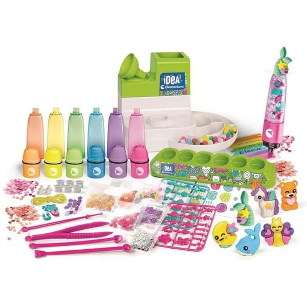 Clementoni - L'atelier des fluorescents - Skapar 10 fluorescerande highlighters - Tillverkad i Italien