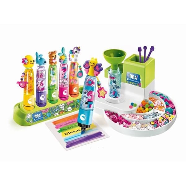 Clementoni - L'atelier des fluorescents - Skapar 10 fluorescerande highlighters - Tillverkad i Italien