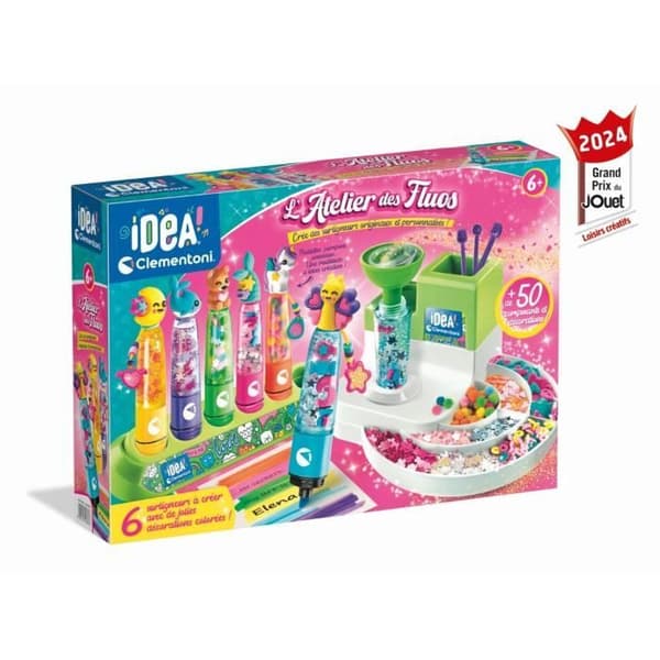 Clementoni - L'atelier des fluorescents - Skapar 10 fluorescerande highlighters - Tillverkad i Italien