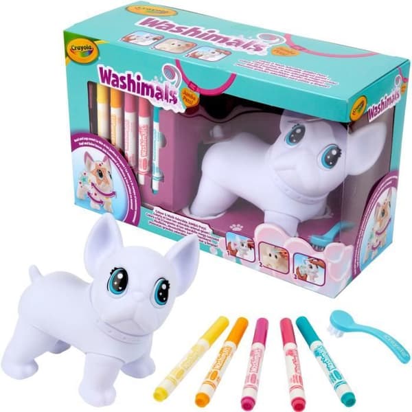 Färgläggning - CRAYOLA - Washimals Jumbo Dog - Jätte tvättbar hund att anpassa! 3 åringar