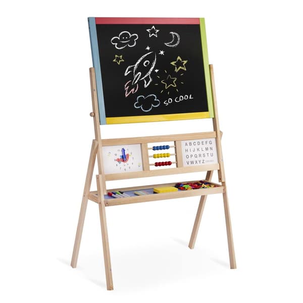 Suuri magneettinen liitusoitin, jossa Ricokids-kello - monivärinen