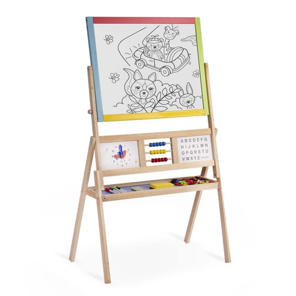 Suuri magneettinen liitusoitin, jossa Ricokids-kello - monivärinen