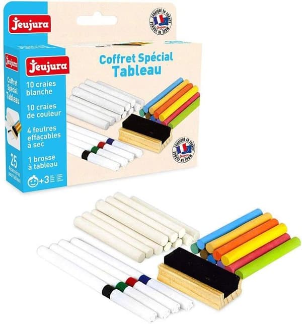Uppsättning filtpennor och krita Specialbrädesset