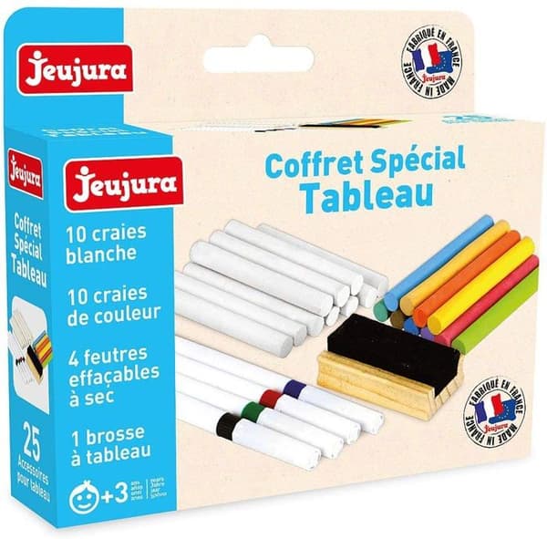 Uppsättning filtpennor och krita Specialbrädesset