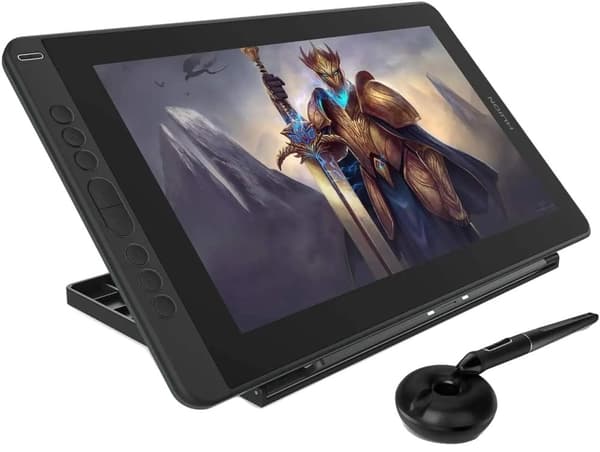 Huion tegneplade, fuld-laminat skærm, justerbar stand,Kamvas 12 med stativ Kamvas 13 with stand
