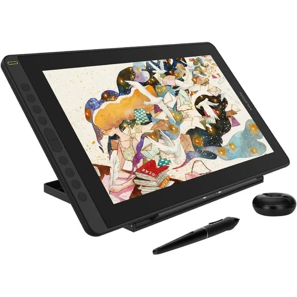 Huion ritplatta, full-laminerad skärm, justerbart stativ,Kamvas 12 med stativ