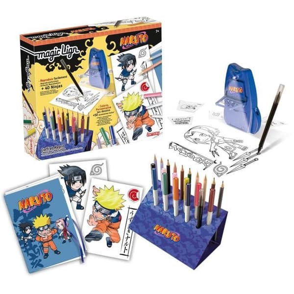 Magic Lign - LANSAY - Naruto Repro Box - 100 illustrationer - från 7 år och uppåt