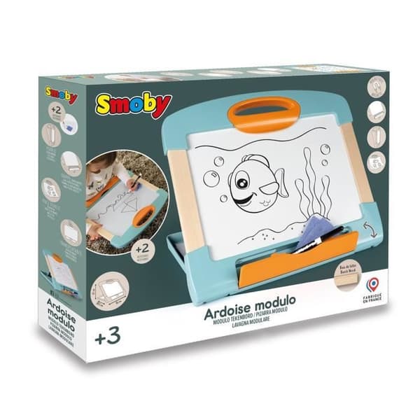 Smoby - Modulo magnetskiffer - Lätt att transportera - 3 sätt att använda den - Tillverkad i Frankrike