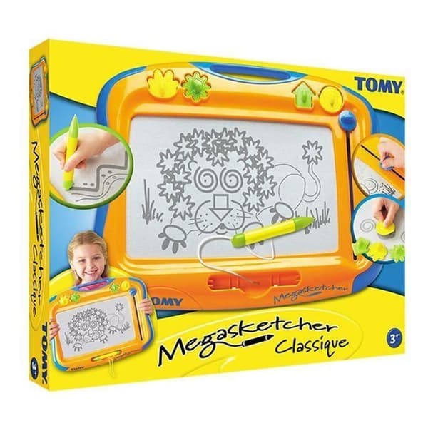 TOMY - Megasketcher magisk skiffer - Magnetisk penna och magnetkuddar - Blandat - Från 3 år
