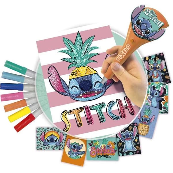 LEKSAK - LANSAY - Pixelo Stitch - 8 illustrationer - Flerfärgad - Från 6 år