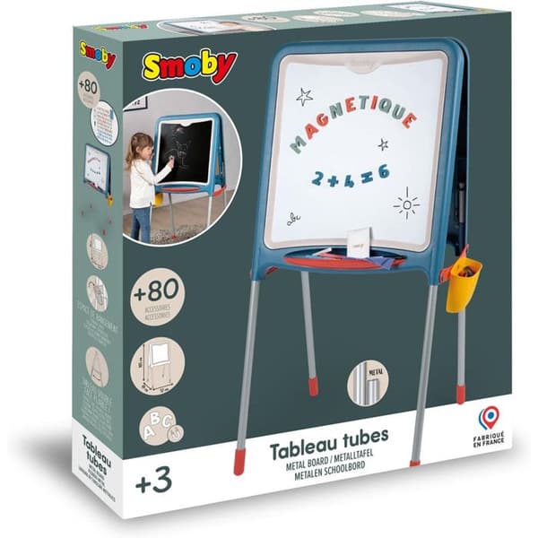 Board - Smoby - Dubbelsidig - Magnetisk - 80 tillbehör - För barn från 3 år