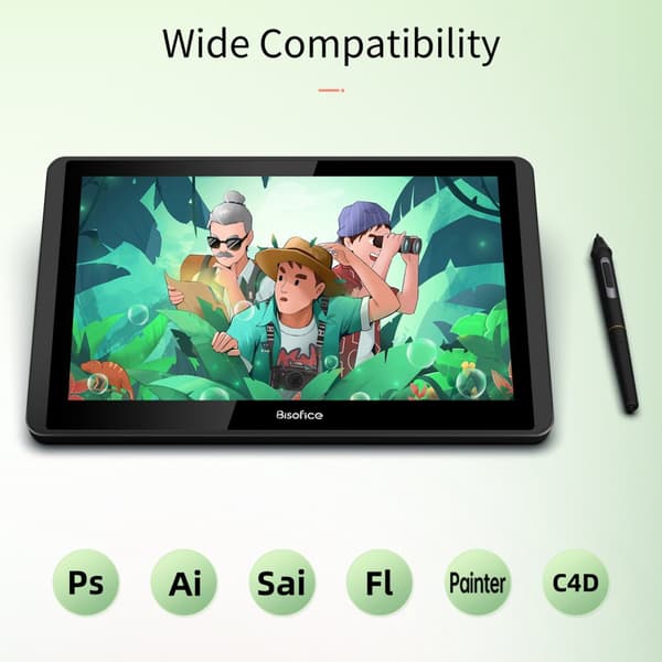 Grafik Tegne Tablet Monitor, 11,6 Tommer Størrelse, 8192 Trykniveauer, H-IPS LCD Teknologi