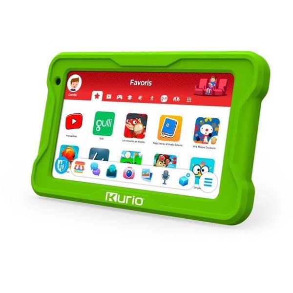 Surfplatta - Kurio - Gulli 7 tum - Android 13 - Föräldrakontroll - 100+ appar Grön