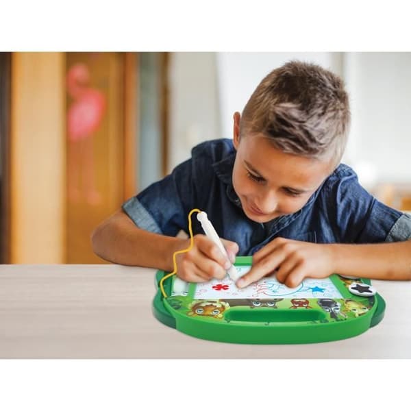 Magic slate Animals A5-format med magnetiska tillbehör för färgteckning - LEXIBOOK