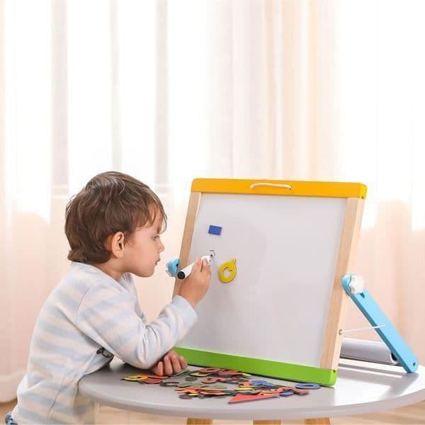 Viga - Tavel av magnetisk whiteboard och krita med tillbehör - Pedagogiska spel - Från 3 år.