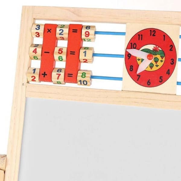 Utbildningstavla - Kruzzel - 3 i 1 - Magnetisk - Trä - Från 3 år