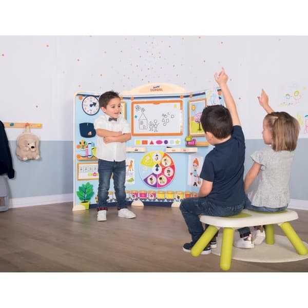 SMOBY SCHOOL - Smoby klassrum -Triptyk med metallrör och 4 ben - från 3 år
