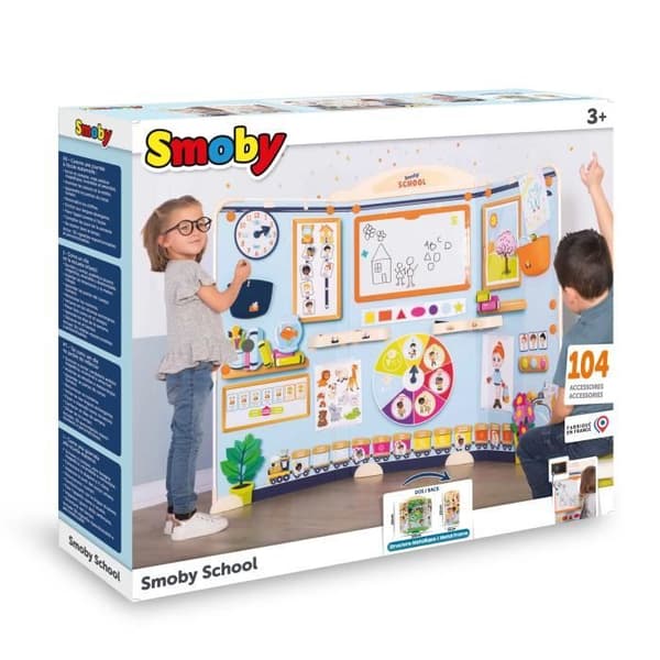 SMOBY SCHOOL - Smoby klassrum -Triptyk med metallrör och 4 ben - från 3 år