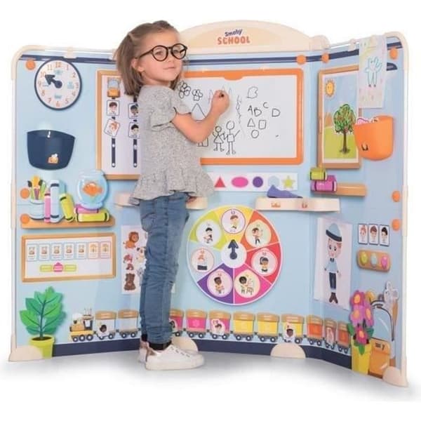 SMOBY SCHOOL - Smoby klassrum -Triptyk med metallrör och 4 ben - från 3 år