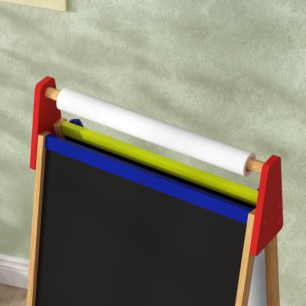 Børns Staffeli, 3-i-1, 61x47x113 cm, Naturligt Træ