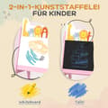 Miniatyrbillede 4 af 9: 2-i-1 Børnebord, 49x53.5x113 cm, Pink