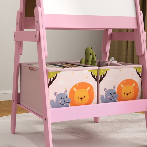 2-i-1 Børnebord, 49x53.5x113 cm, Pink