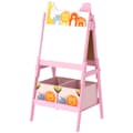 Miniatyrbillede 1 af 9: 2-i-1 Børnebord, 49x53.5x113 cm, Pink