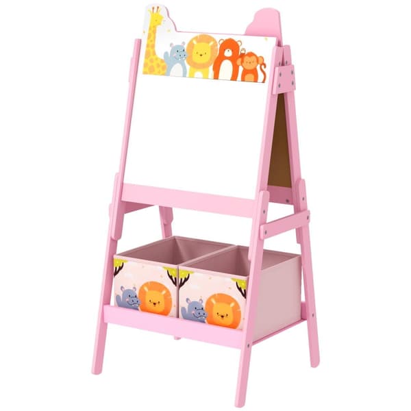2-i-1 Børnebord, 49x53.5x113 cm, Pink