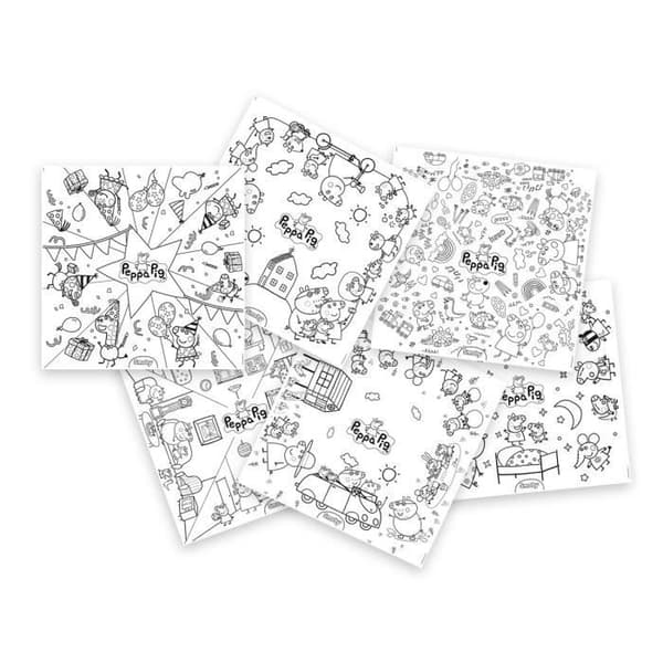 Smoby - Malebogsrefill til børne-kreativbordet - 10 Gurli Gris-malebøger