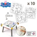 Miniatyrbillede 1 af 5: Smoby - Malebogsrefill til børne-kreativbordet - 10 Gurli Gris-malebøger