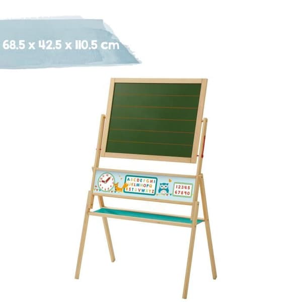 Barnbräda - ROBA - ABC Eule - Trä - Dubbelsidig magnetisk - 69x42x112 cm