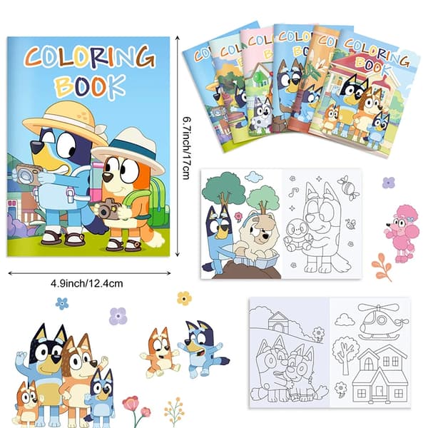 Bluey anteckningsblock - 6 pack
