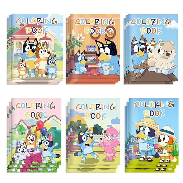 Bluey anteckningsblock - 6 pack