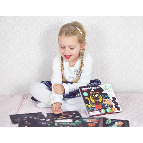 WOOPIE ART&FUN Creative Scratch Art sæt til børn – 7 dele