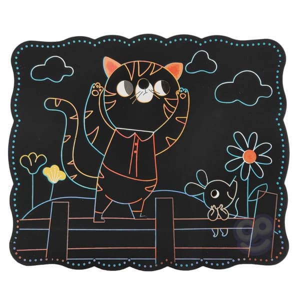 WOOPIE ART&FUN Creative Scratch Art sæt til børn – 7 dele